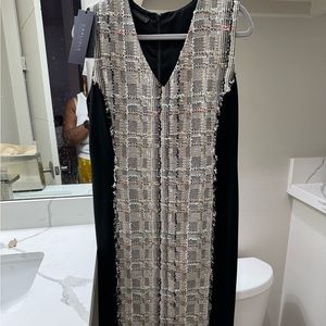 Beautiful designed, tweed style dress and jacket